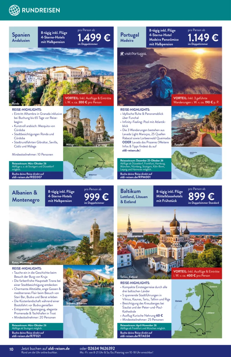 ALDI Reisen Prospekt vom 01.11.2025, Seite 10