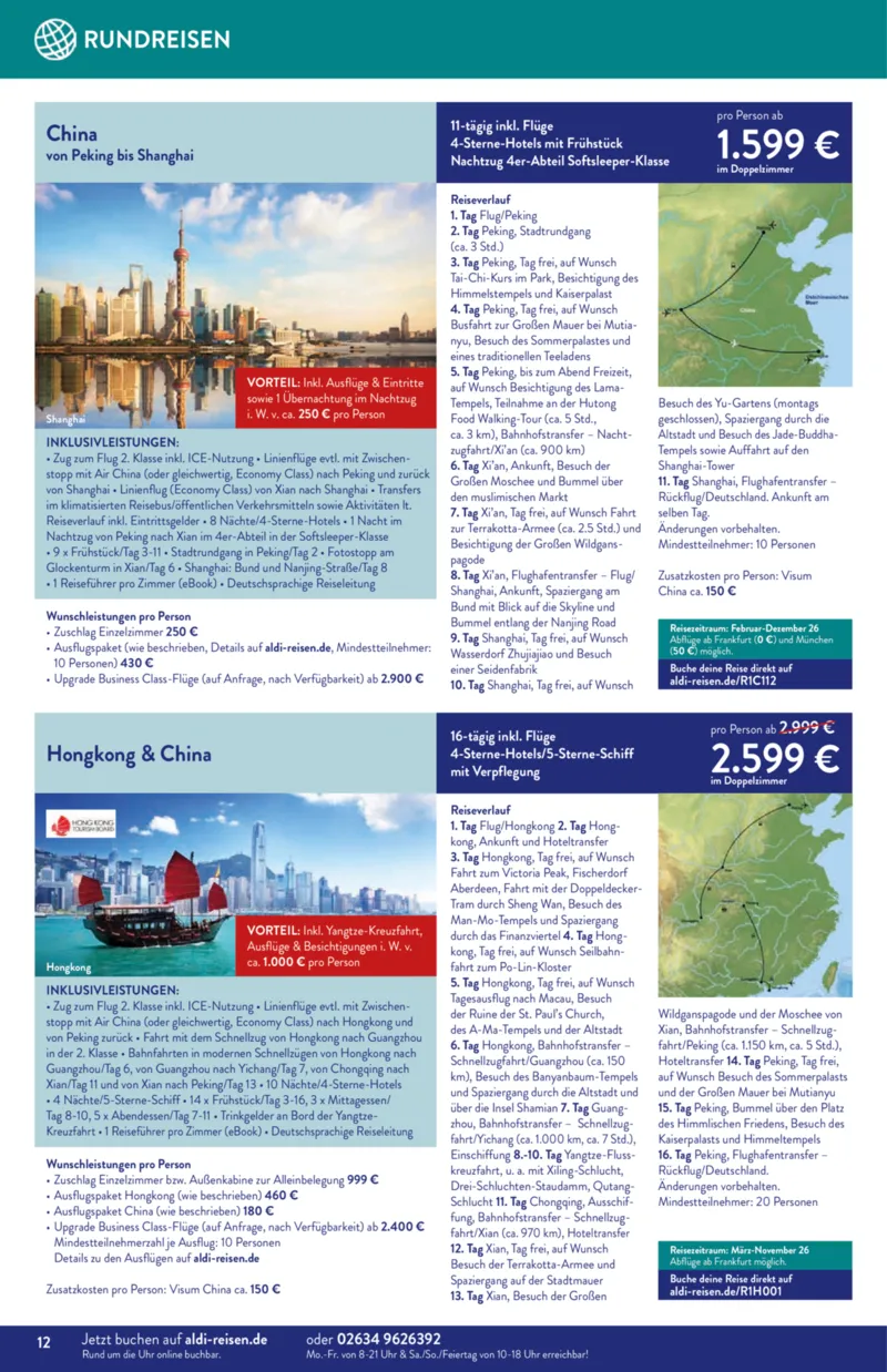 ALDI Reisen Prospekt vom 01.11.2025, Seite 12