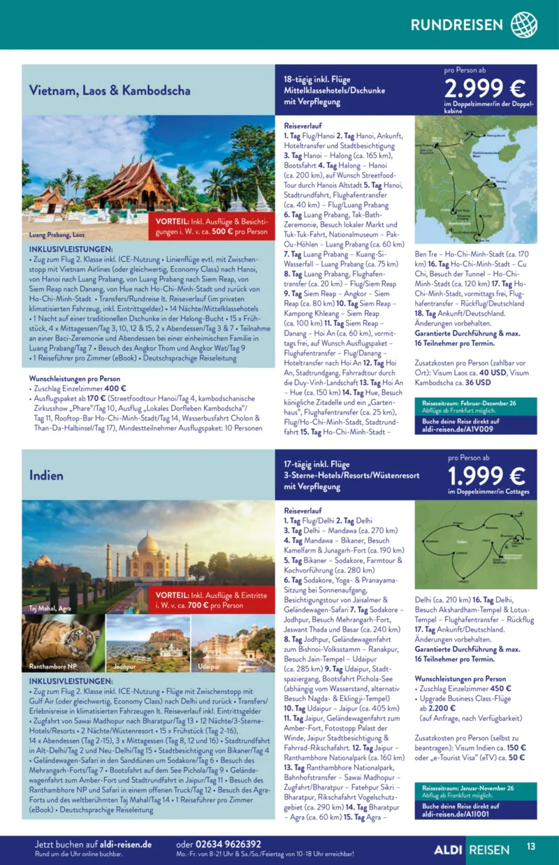 ALDI Reisen Prospekt vom 01.11.2025, Seite 13