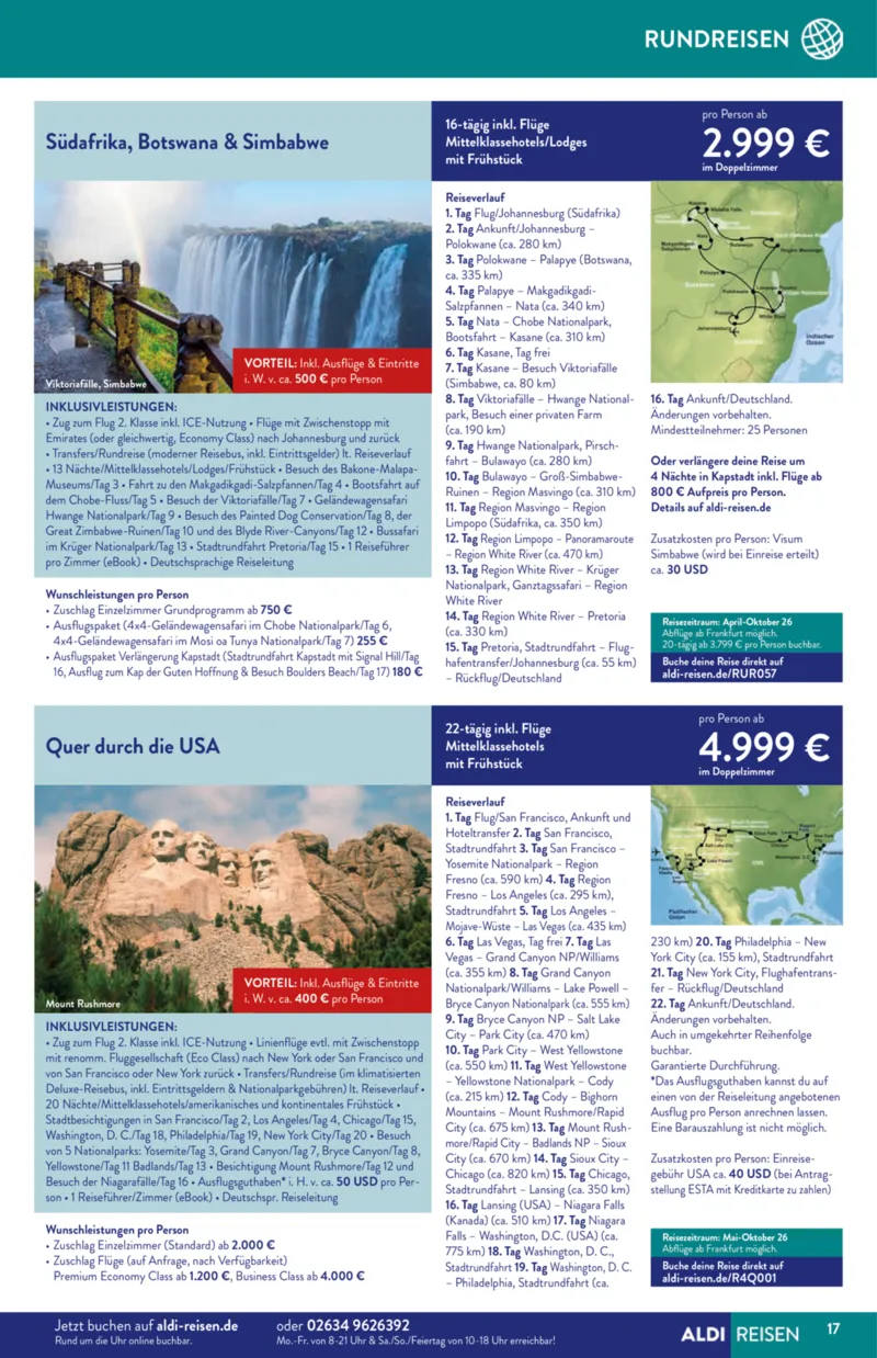 ALDI Reisen Prospekt vom 01.11.2025, Seite 17