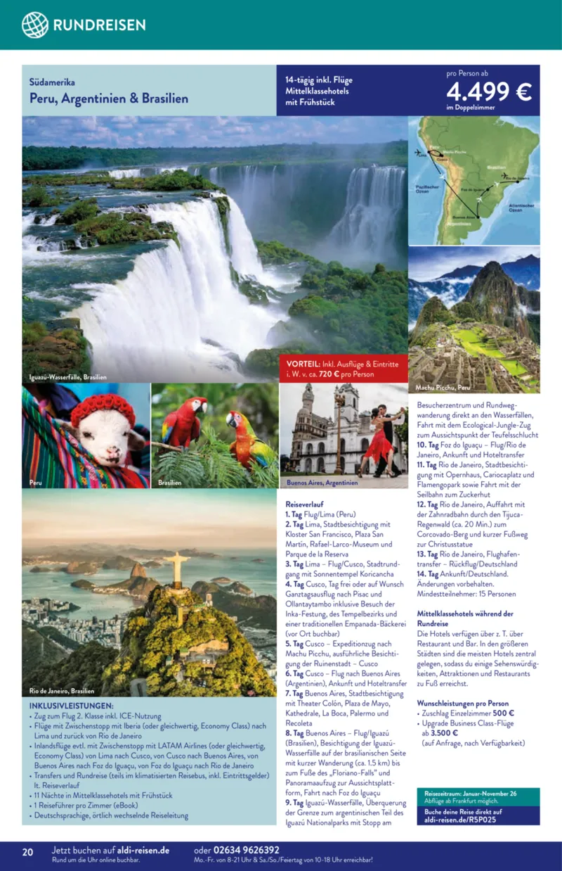 ALDI Reisen Prospekt vom 01.11.2025, Seite 20