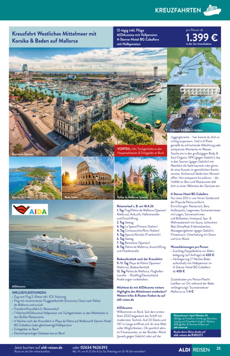 ALDI Reisen Prospekt vom 01.11.2025, Seite 25