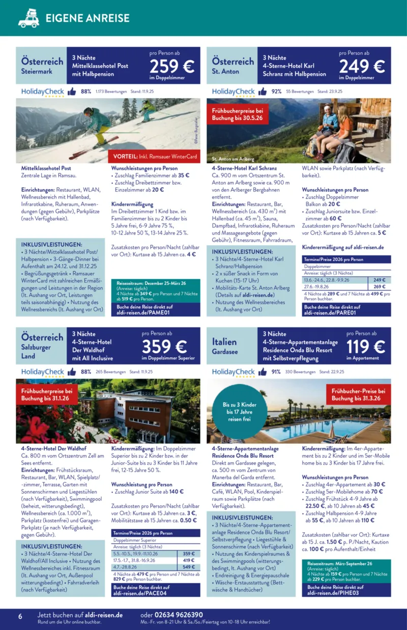 ALDI Reisen Prospekt vom 01.11.2025, Seite 6