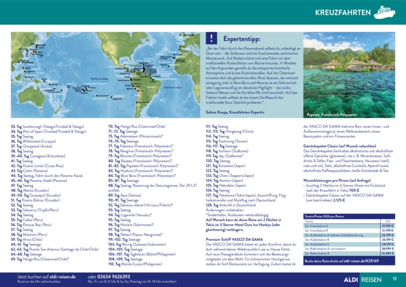 ALDI Reisen Prospekt vom 01.11.2025, Seite 11