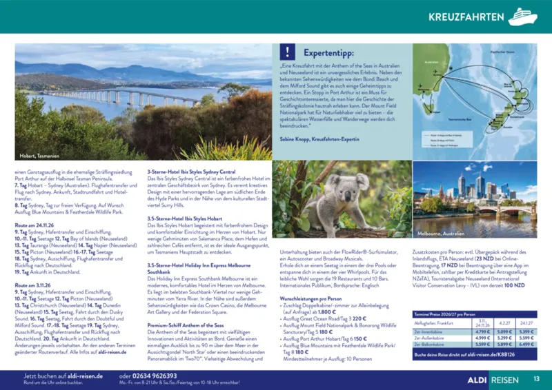 ALDI Reisen Prospekt vom 01.11.2025, Seite 13