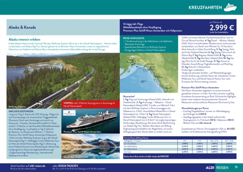 ALDI Reisen Prospekt vom 01.11.2025, Seite 15