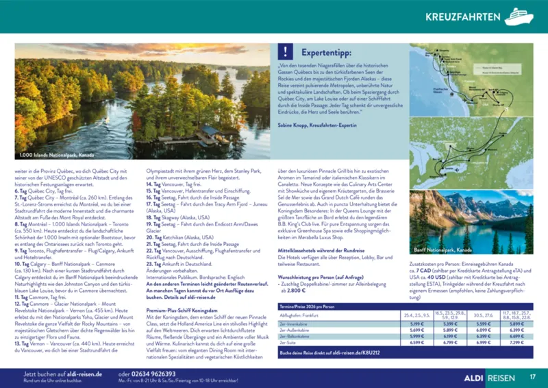 ALDI Reisen Prospekt vom 01.11.2025, Seite 17