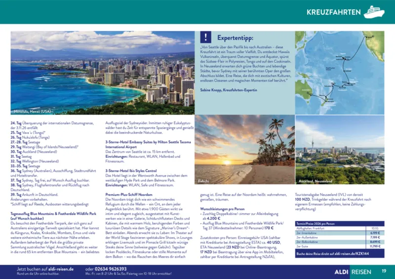 ALDI Reisen Prospekt vom 01.11.2025, Seite 19