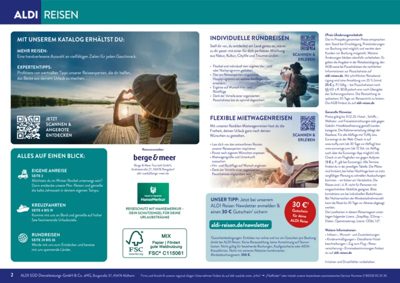 ALDI Reisen Prospekt vom 01.11.2025, Seite 2