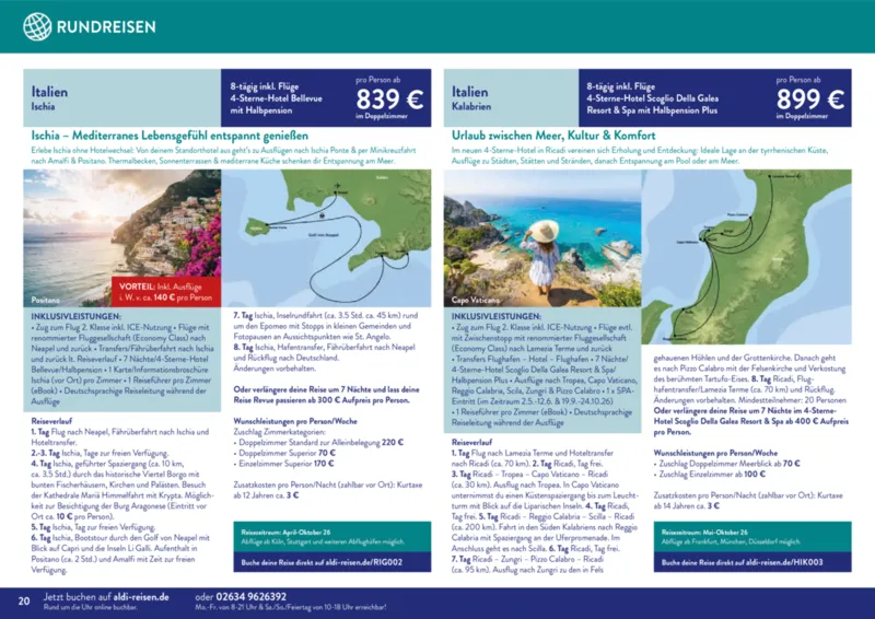 ALDI Reisen Prospekt vom 01.11.2025, Seite 20