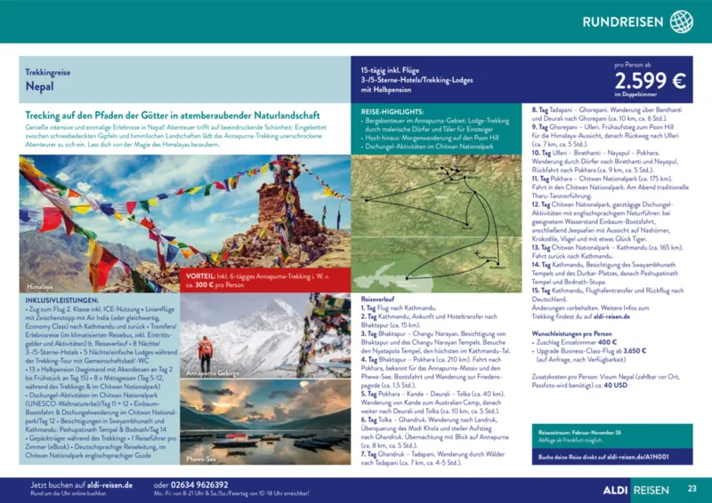 ALDI Reisen Prospekt vom 01.11.2025, Seite 23