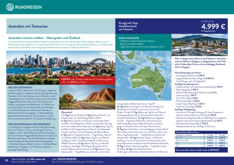 ALDI Reisen Prospekt vom 01.11.2025, Seite 26