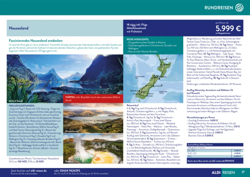 ALDI Reisen Prospekt vom 01.11.2025, Seite 27
