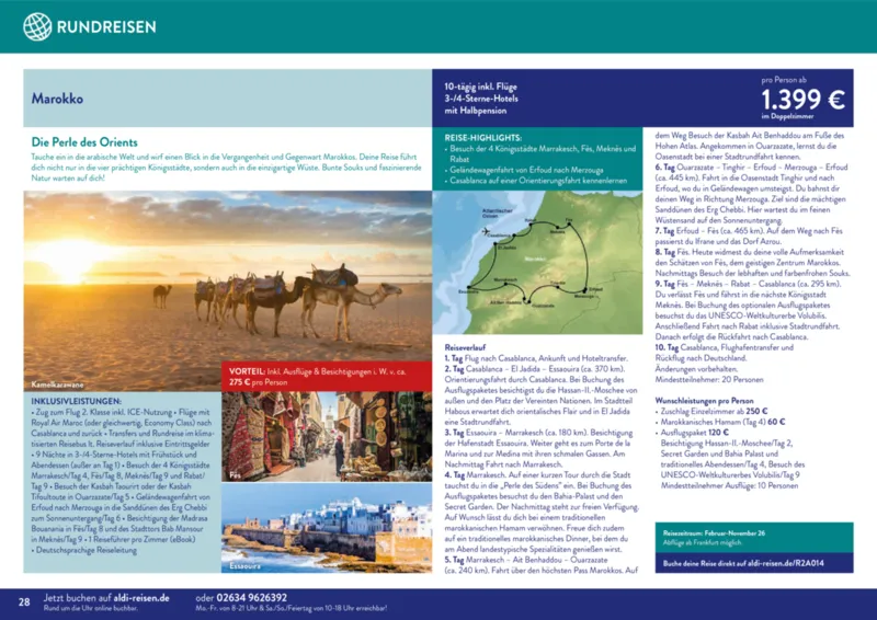 ALDI Reisen Prospekt vom 01.11.2025, Seite 28