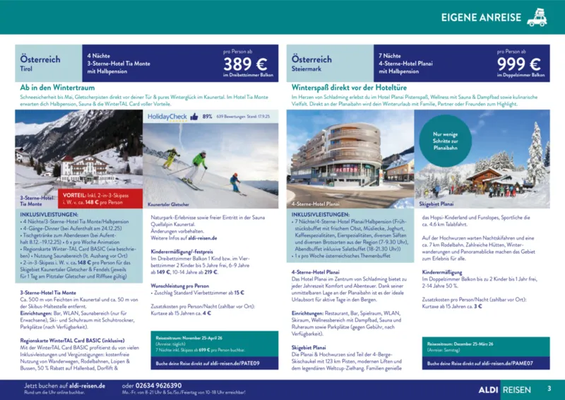 ALDI Reisen Prospekt vom 01.11.2025, Seite 3