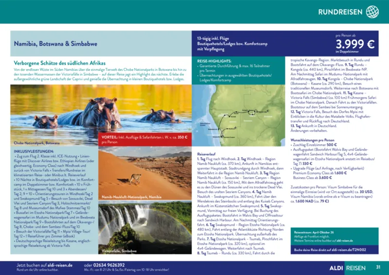 ALDI Reisen Prospekt vom 01.11.2025, Seite 31