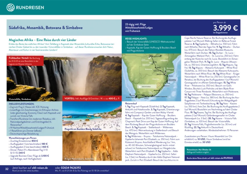 ALDI Reisen Prospekt vom 01.11.2025, Seite 32