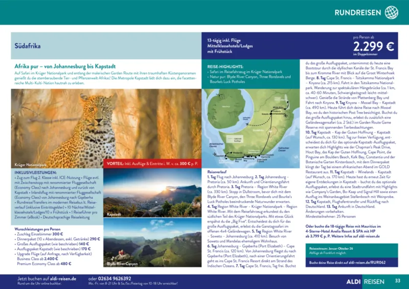 ALDI Reisen Prospekt vom 01.11.2025, Seite 33