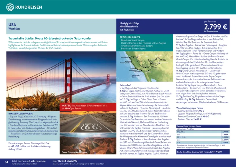 ALDI Reisen Prospekt vom 01.11.2025, Seite 34
