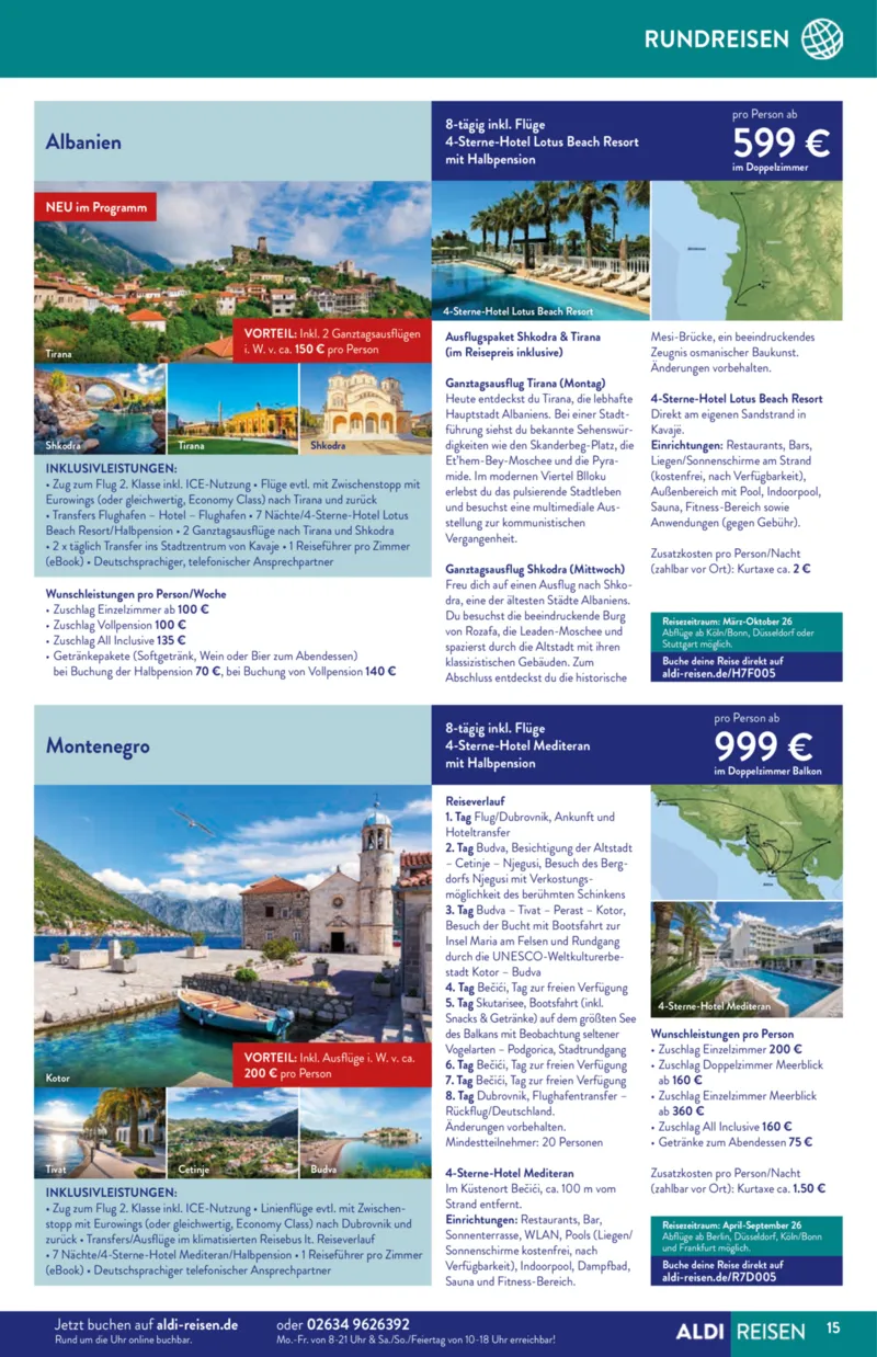 ALDI Reisen Prospekt vom 01.12.2025, Seite 15