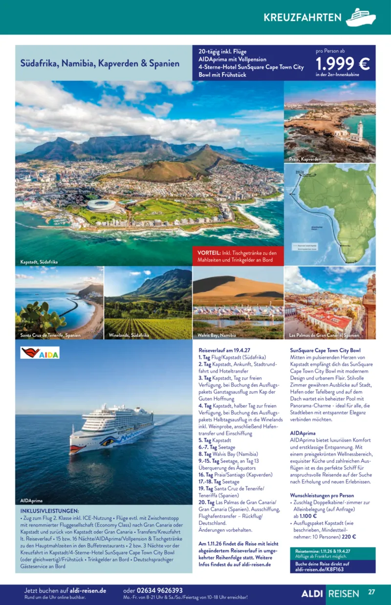 ALDI Reisen Prospekt vom 01.12.2025, Seite 27