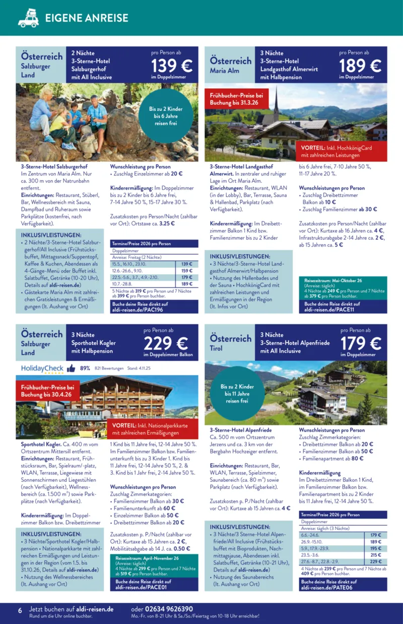 ALDI Reisen Prospekt vom 01.12.2025, Seite 6