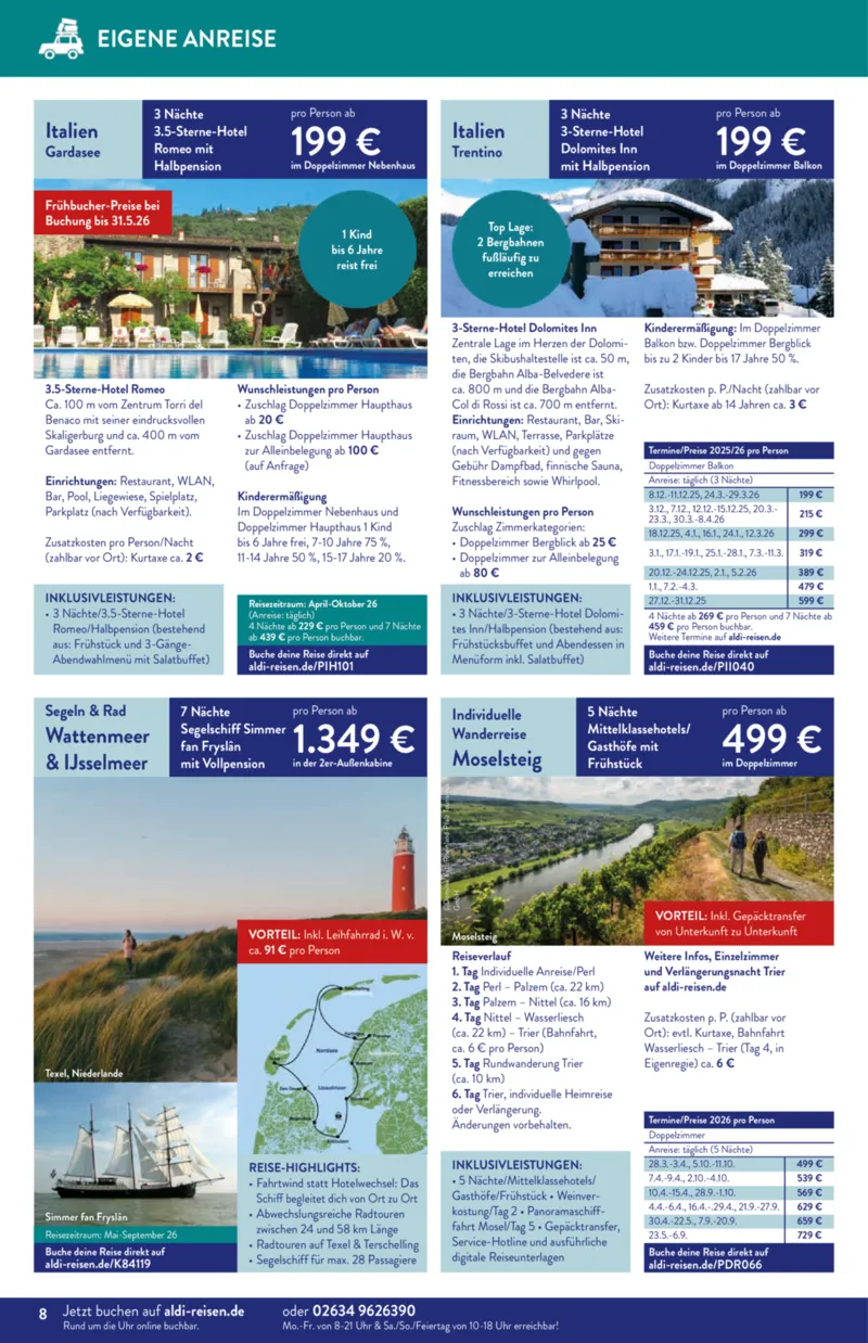 ALDI Reisen Prospekt vom 01.12.2025, Seite 8