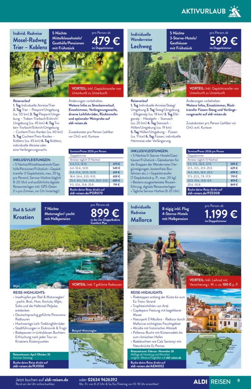 ALDI Reisen Prospekt vom 01.12.2025, Seite 9