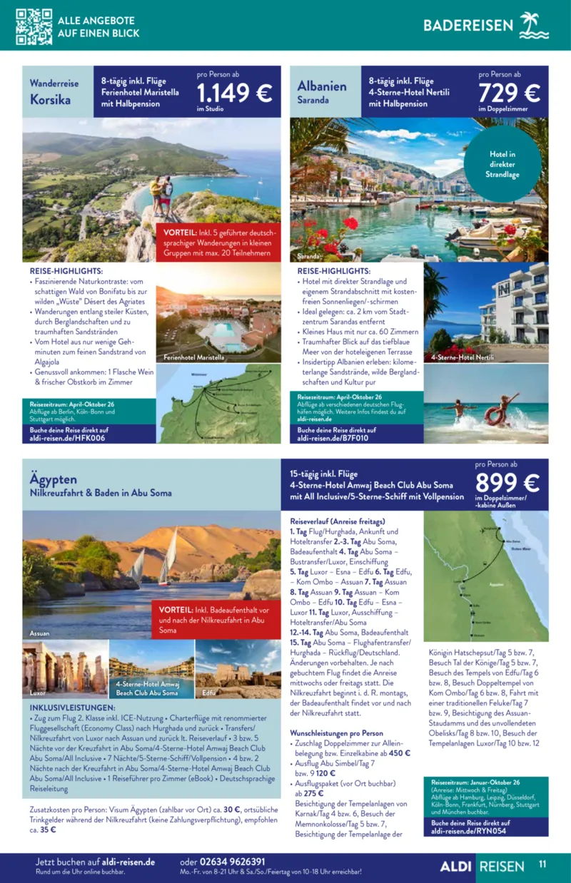 ALDI Reisen Prospekt vom 01.12.2025, Seite 11