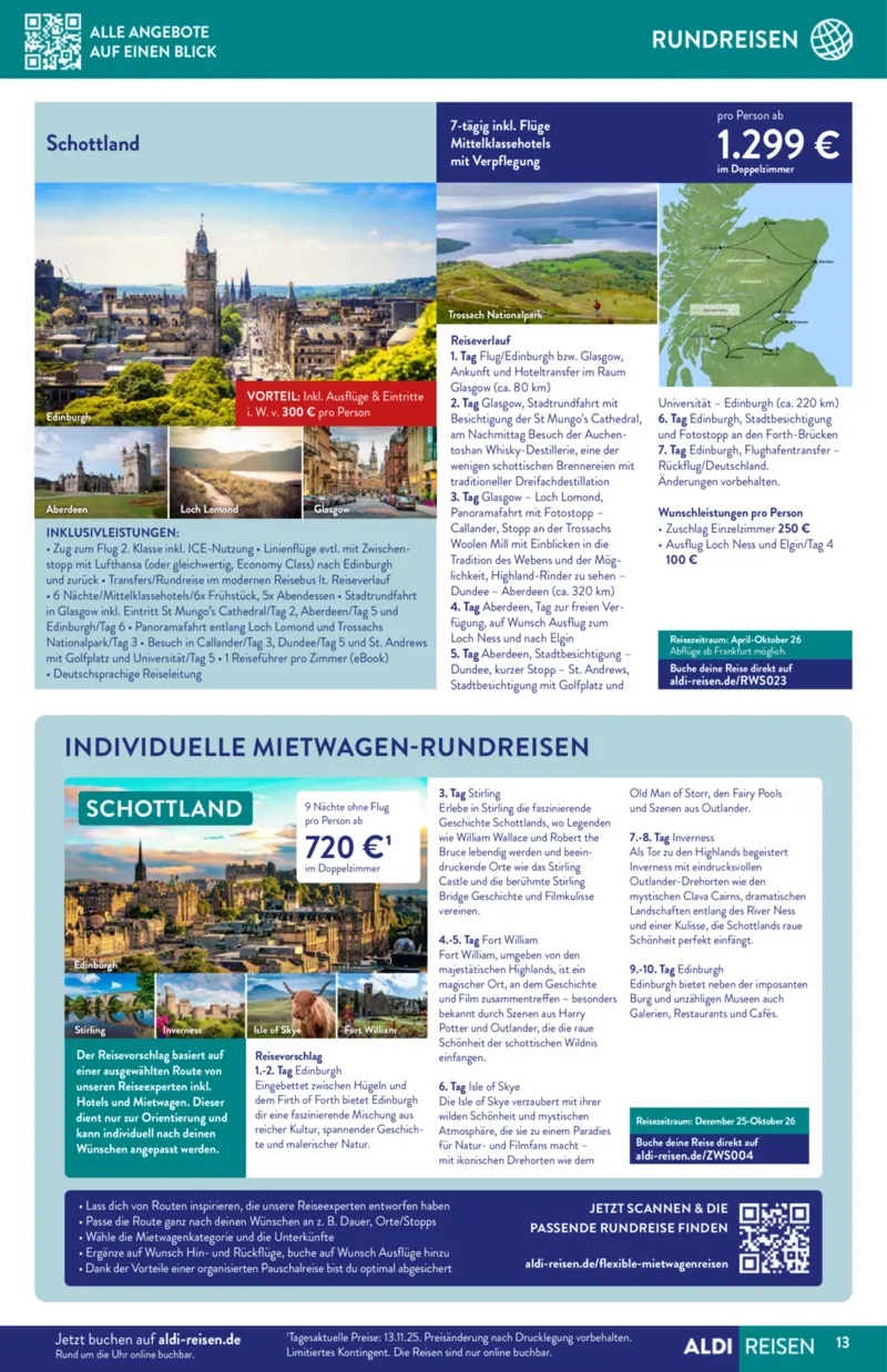 ALDI Reisen Prospekt vom 01.12.2025, Seite 13
