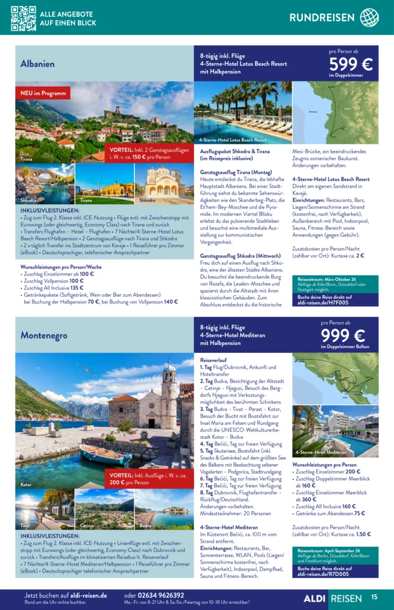 ALDI Reisen Prospekt vom 01.12.2025, Seite 15