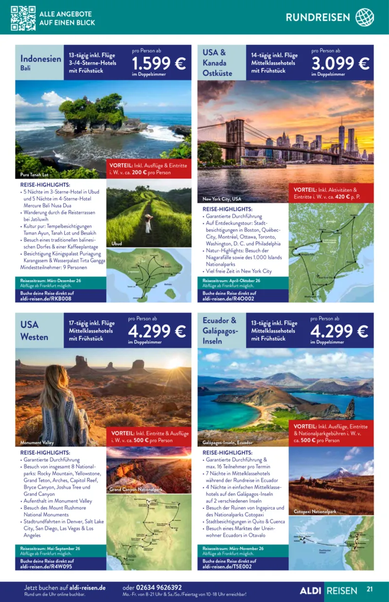 ALDI Reisen Prospekt vom 01.12.2025, Seite 21