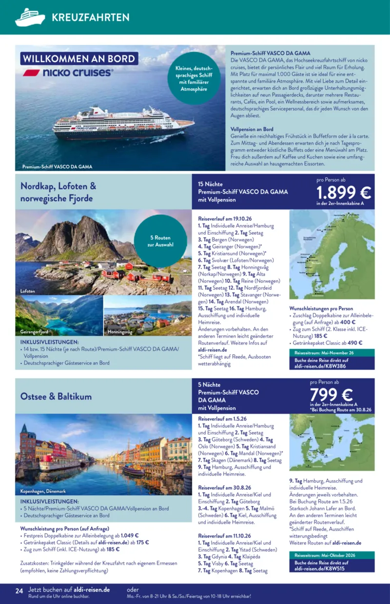 ALDI Reisen Prospekt vom 01.12.2025, Seite 24