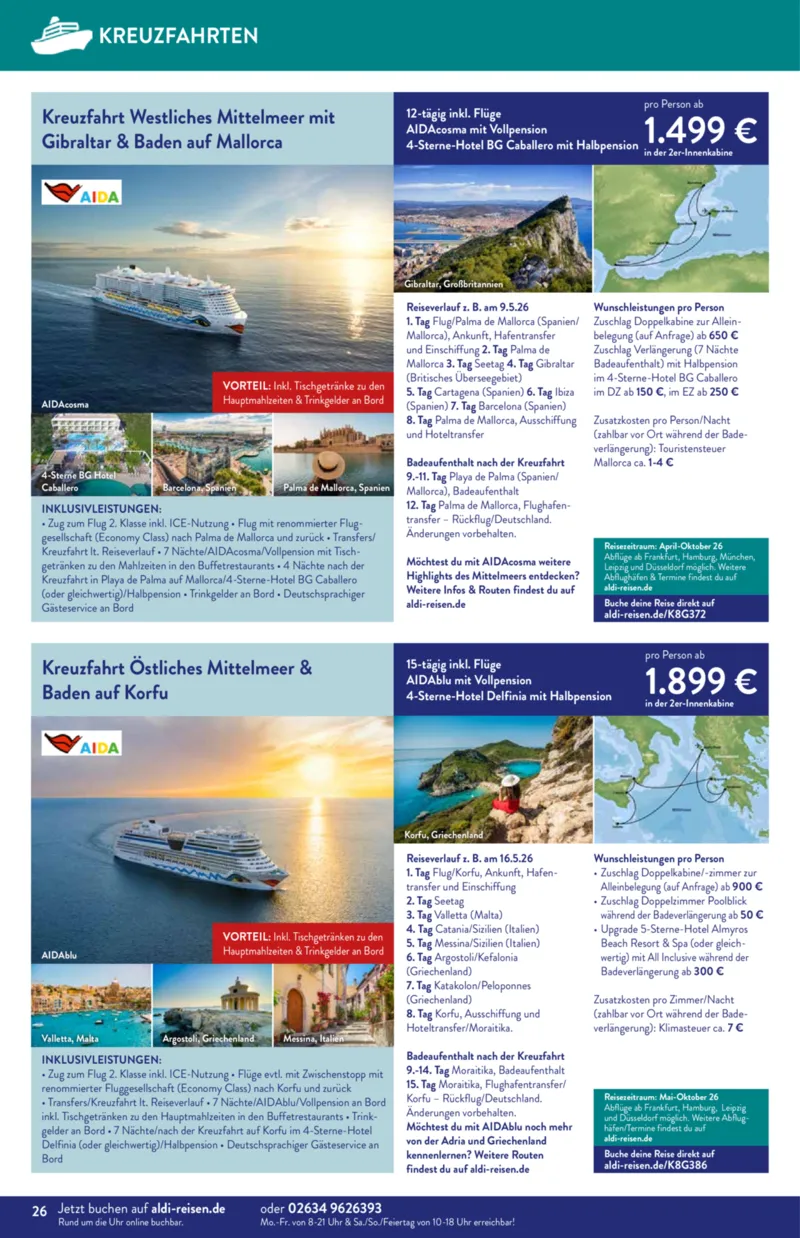 ALDI Reisen Prospekt vom 01.12.2025, Seite 26