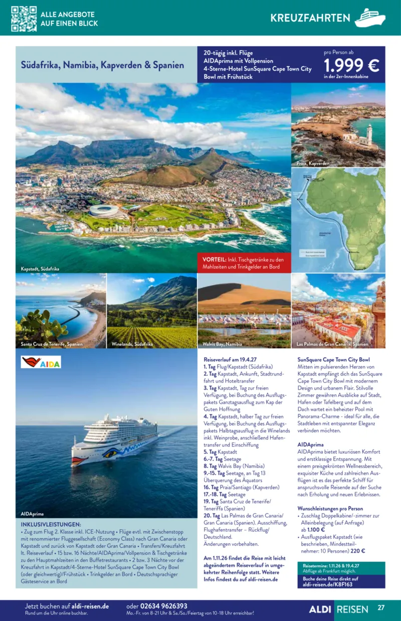 ALDI Reisen Prospekt vom 01.12.2025, Seite 27