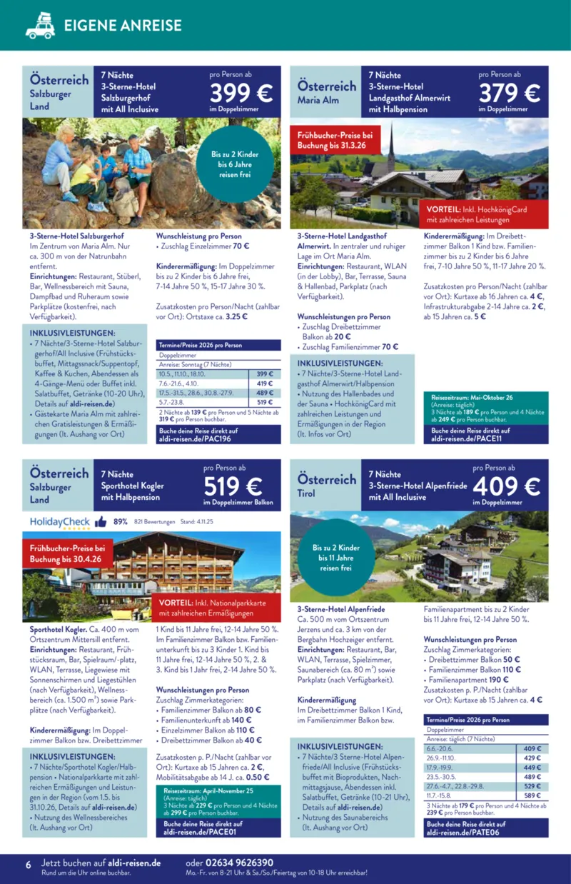 ALDI Reisen Prospekt vom 01.12.2025, Seite 6