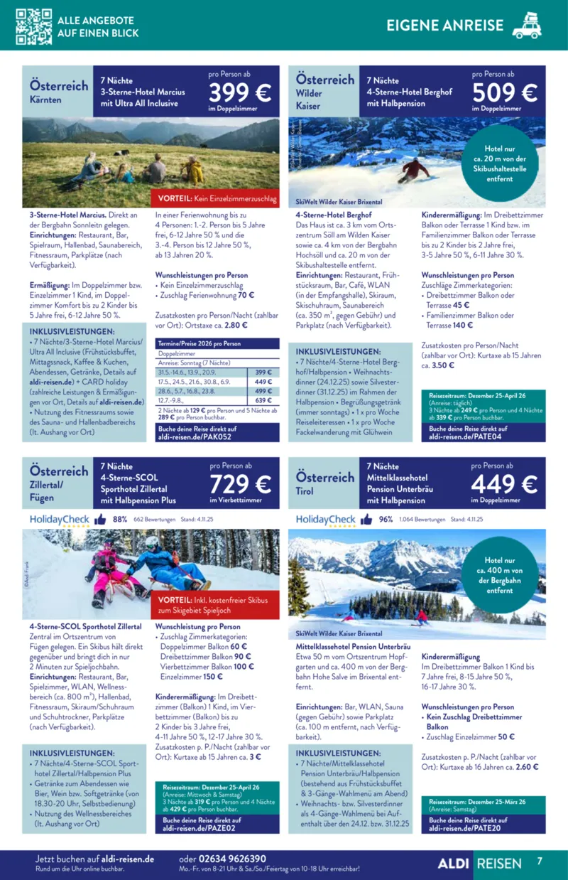 ALDI Reisen Prospekt vom 01.12.2025, Seite 7