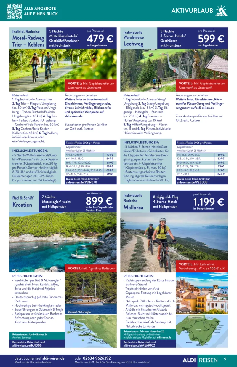 ALDI Reisen Prospekt vom 01.12.2025, Seite 9