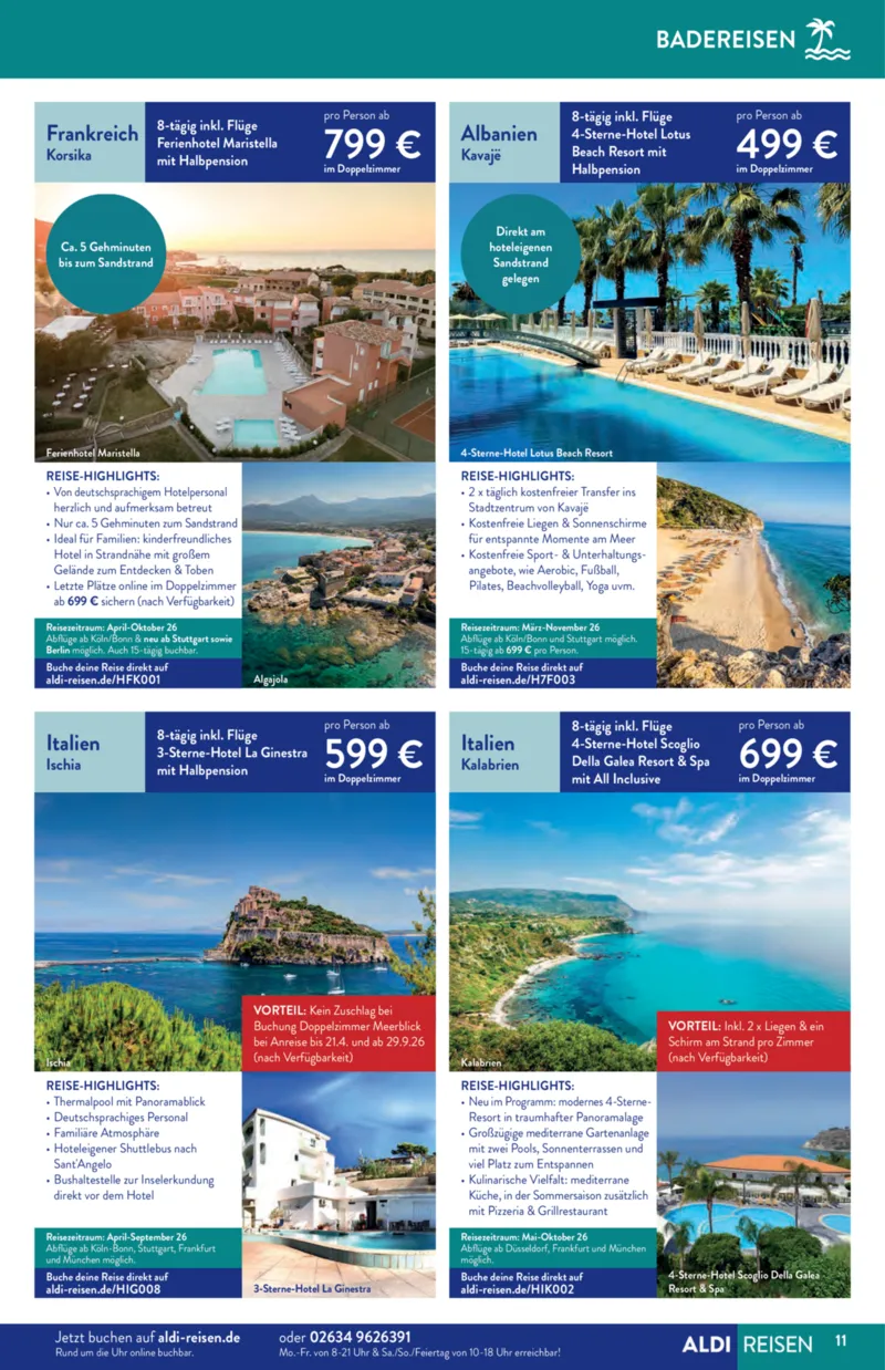 ALDI Reisen Prospekt vom 01.01.2026, Seite 11