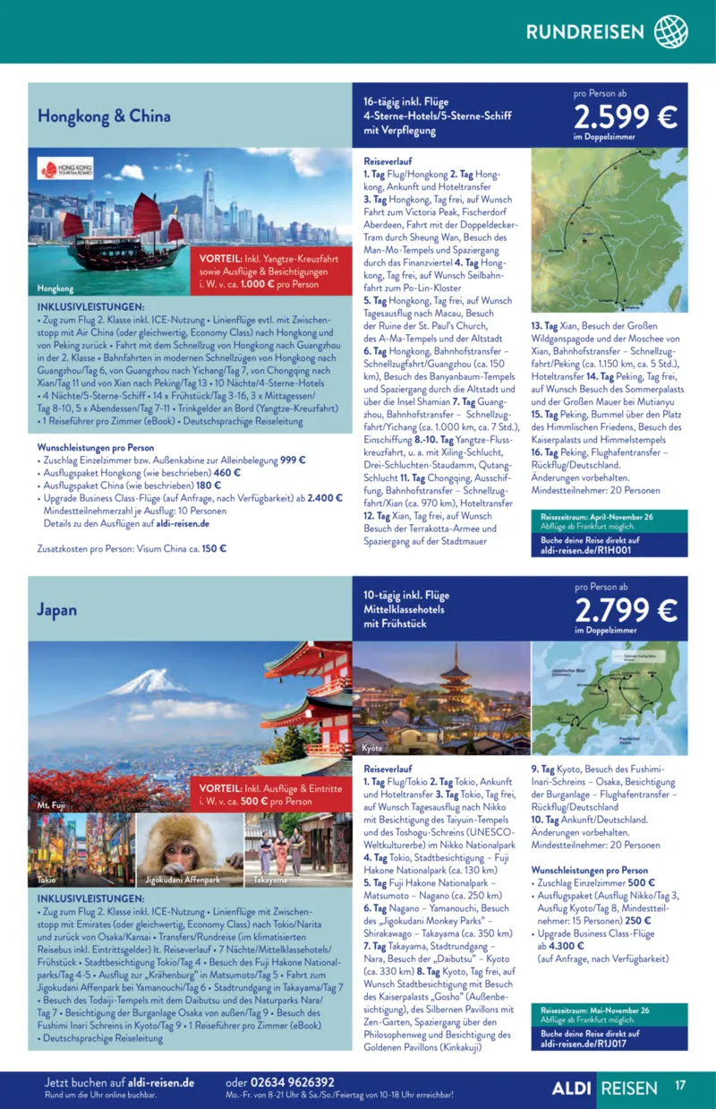 ALDI Reisen Prospekt vom 01.01.2026, Seite 17