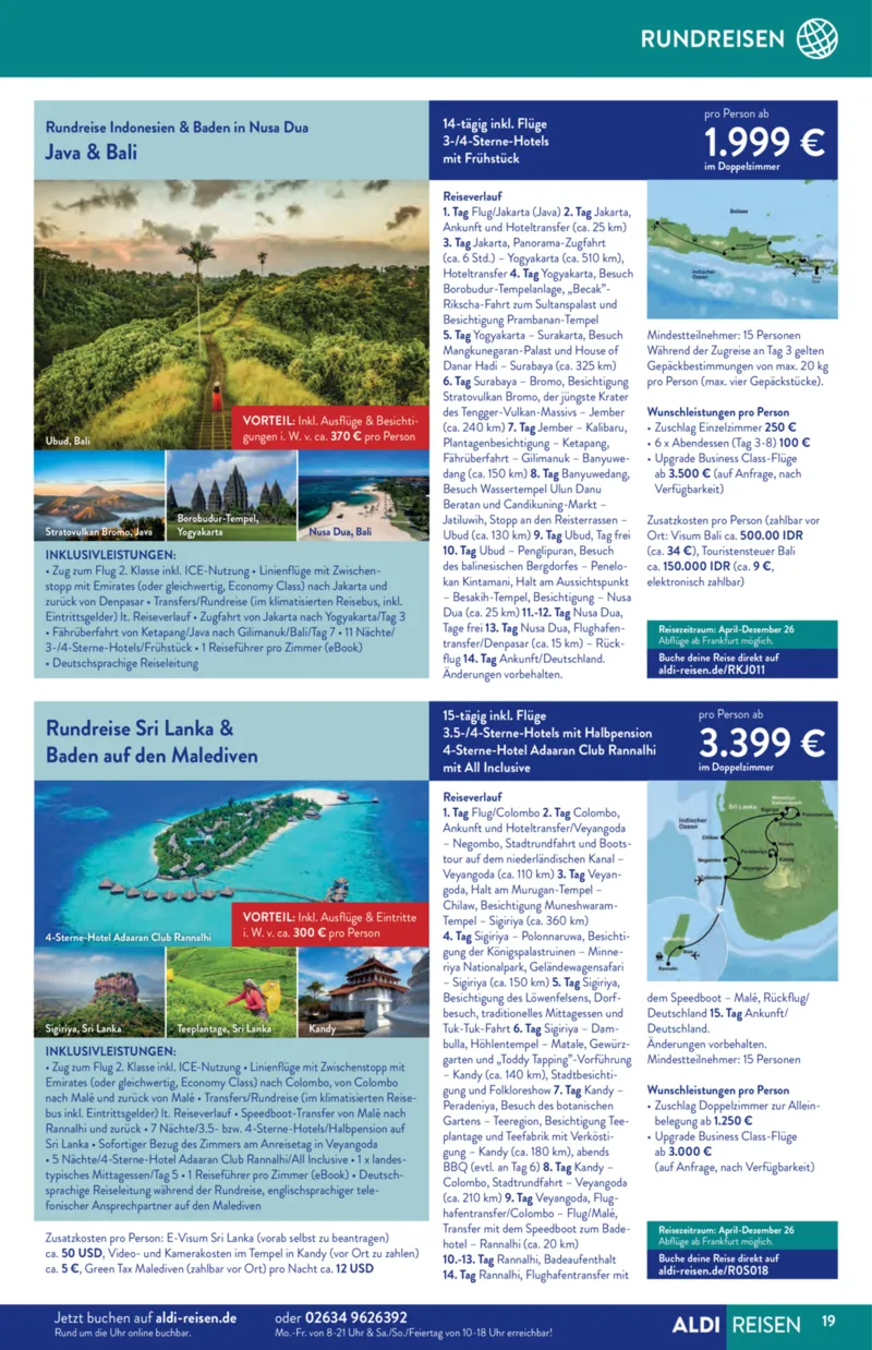 ALDI Reisen Prospekt vom 01.01.2026, Seite 19