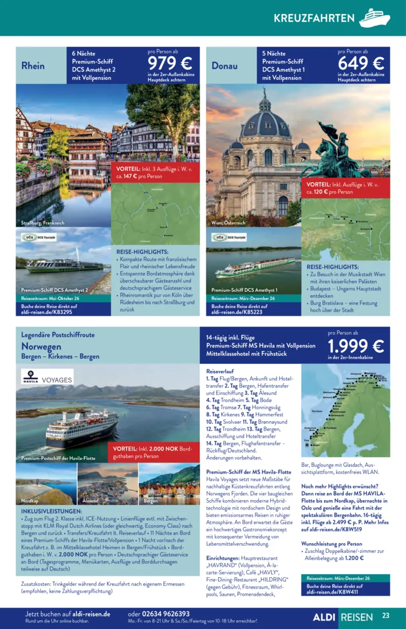 ALDI Reisen Prospekt vom 01.01.2026, Seite 23
