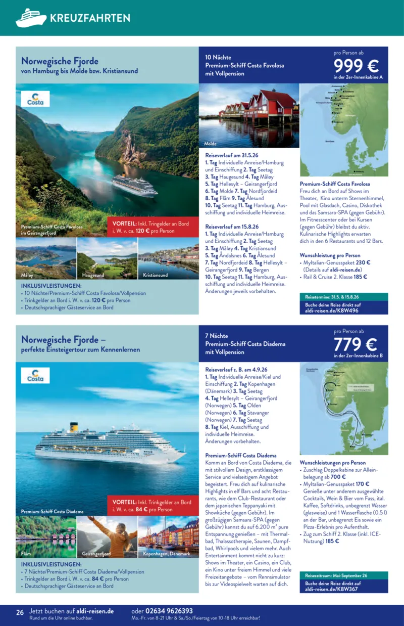 ALDI Reisen Prospekt vom 01.01.2026, Seite 26
