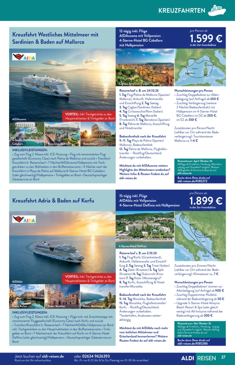 ALDI Reisen Prospekt vom 01.01.2026, Seite 27