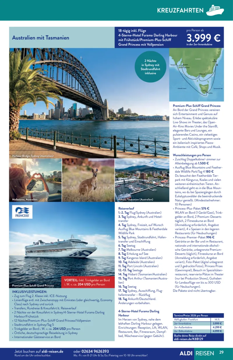 ALDI Reisen Prospekt vom 01.01.2026, Seite 29
