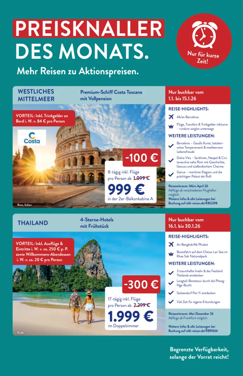 ALDI Reisen Prospekt vom 01.01.2026, Seite 3