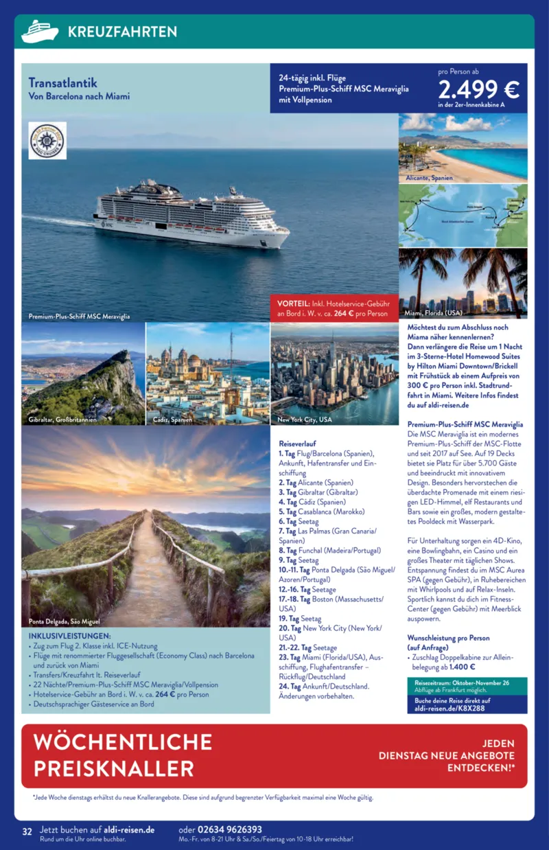 ALDI Reisen Prospekt vom 01.01.2026, Seite 32