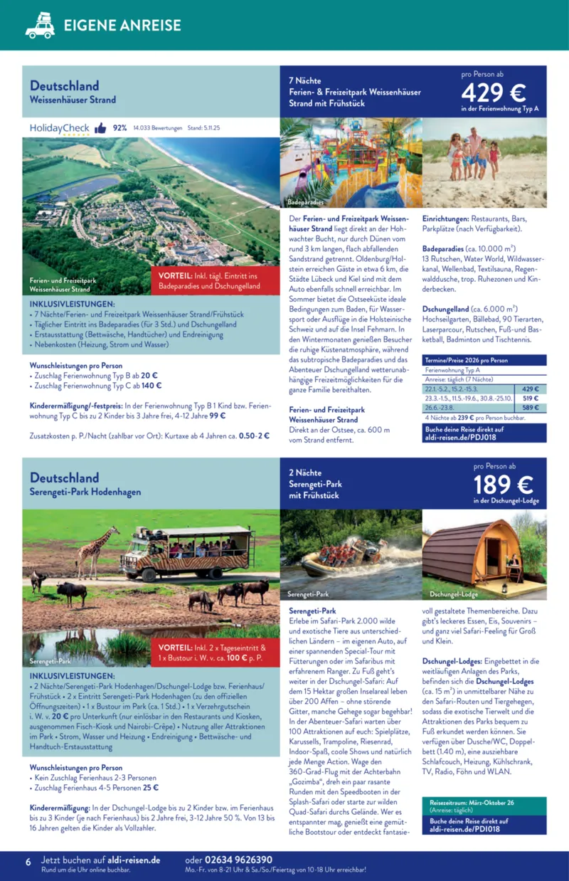 ALDI Reisen Prospekt vom 01.01.2026, Seite 6