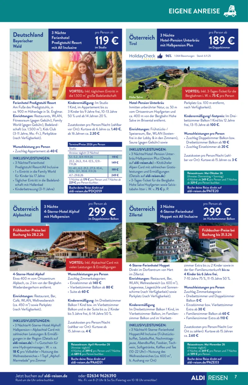 ALDI Reisen Prospekt vom 01.01.2026, Seite 7