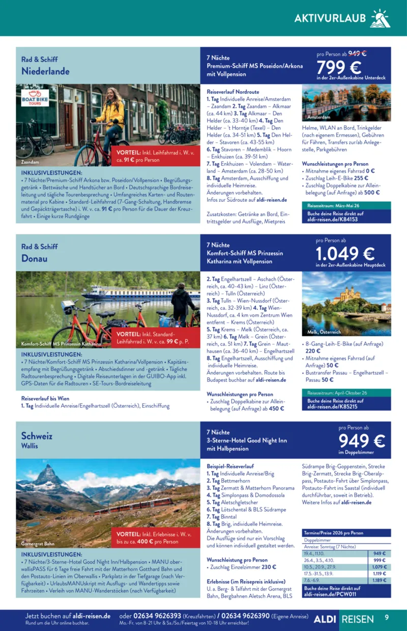 ALDI Reisen Prospekt vom 01.01.2026, Seite 9